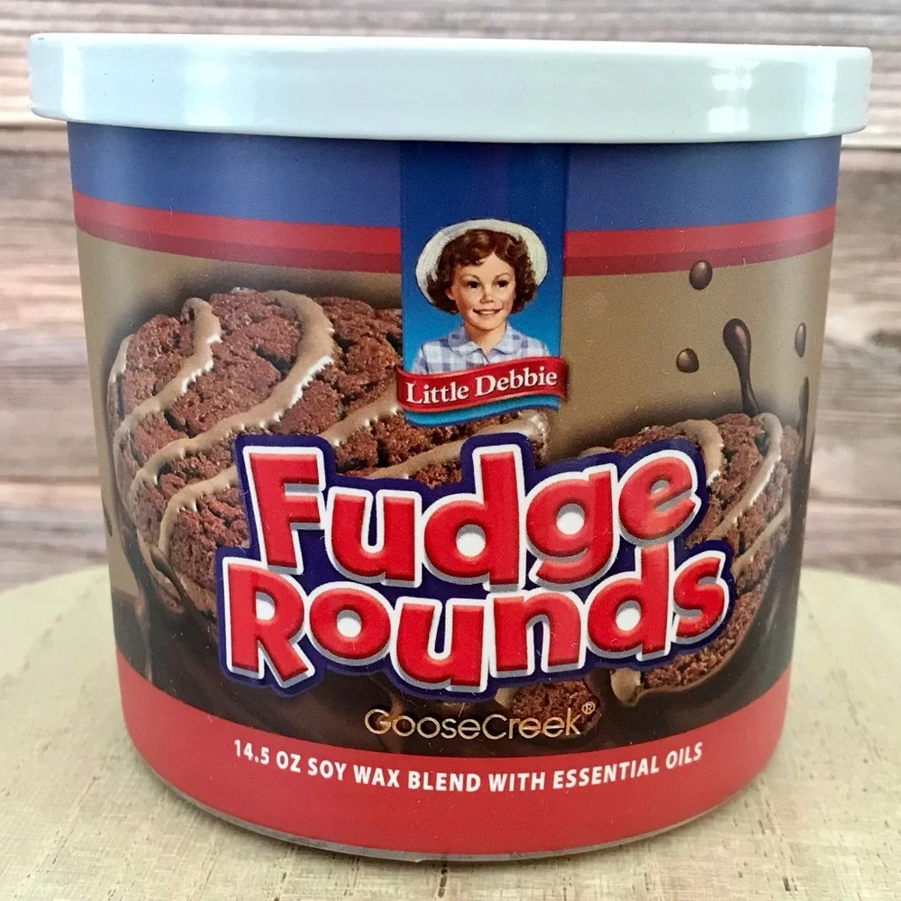 🆕40+ Hrs Little Debbie Fudge Rounds 3 Wick Candle